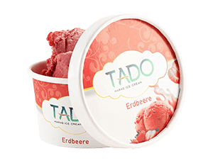 TADO Erdbeere Eis 150g — Marasch Eis aus natürlichen Zutaten