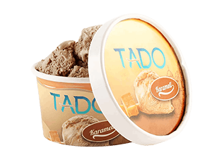 TADO Karamell Eis 150g — samtiger Karamell trifft echtes Marasch-Eis