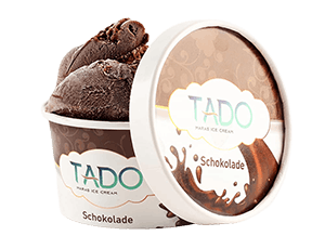 TADO Schokolade Eis 150g — dunkle Schokolade trifft Marasch-Tradition