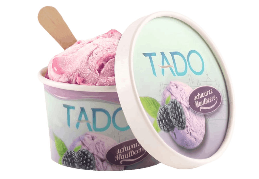 TADO Schwarze Maulbeere Eis 150g — fruchtig, dunkel, unverwechselbar